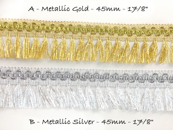 Metallic Gold Tassel Fringe