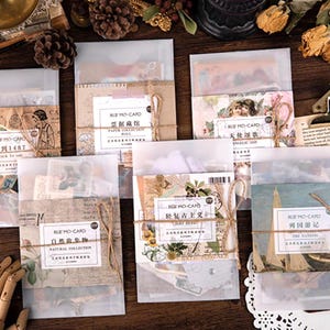 Vintage Collection Paper, Tags and Vellum Stickers Set from Mo Card, Junk Journal Ephemera, Scrapbooking, Card, Planner