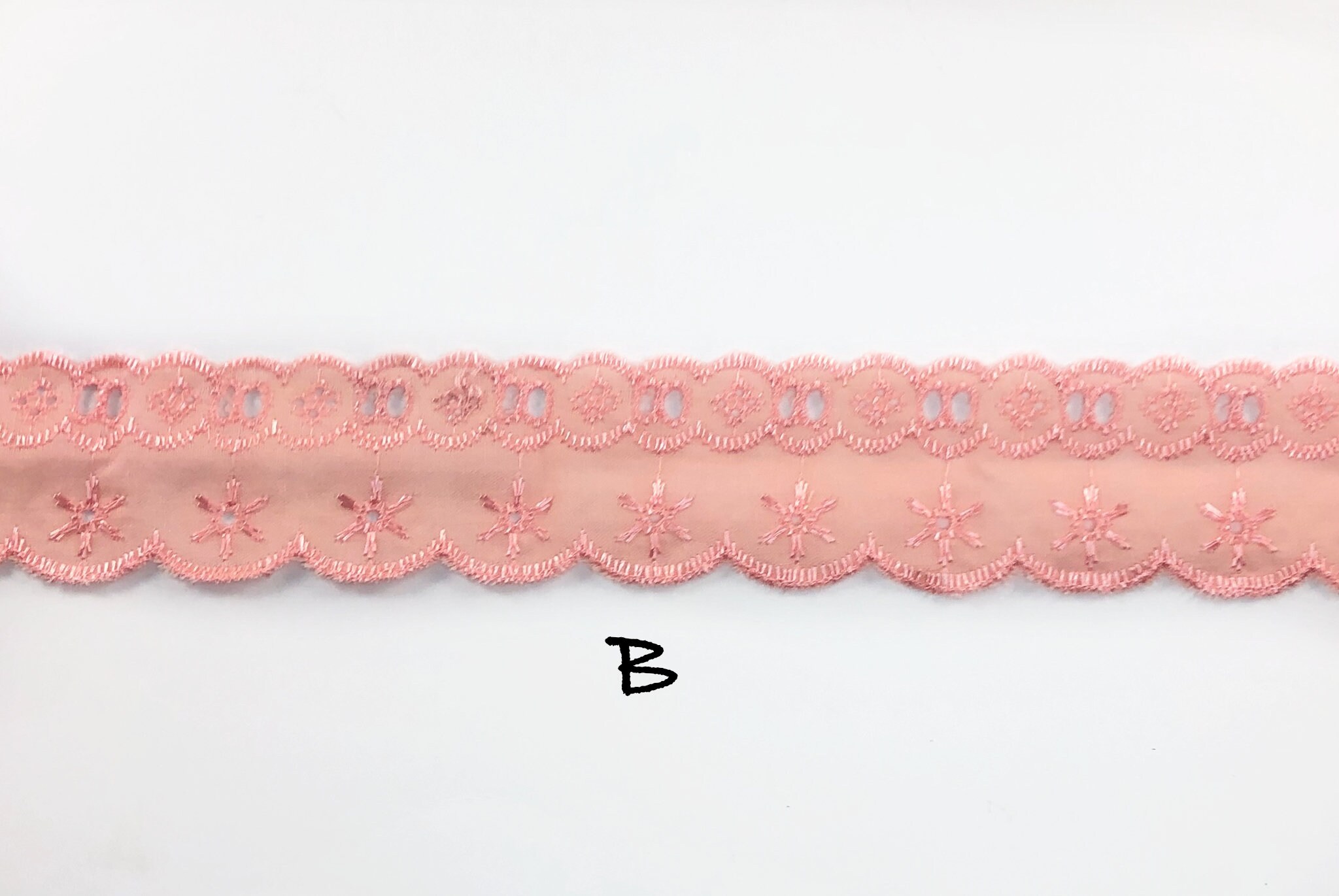Eyelet Trim Embroidery Lace Ribbon Trim Fabric trim Etsy