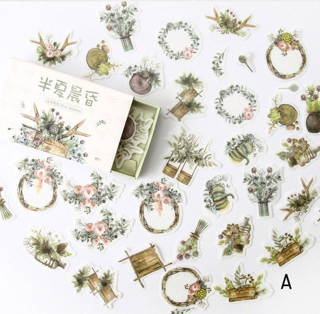 Vellum Sticker Tea Party Sticker Mini Flower Sticker - Etsy