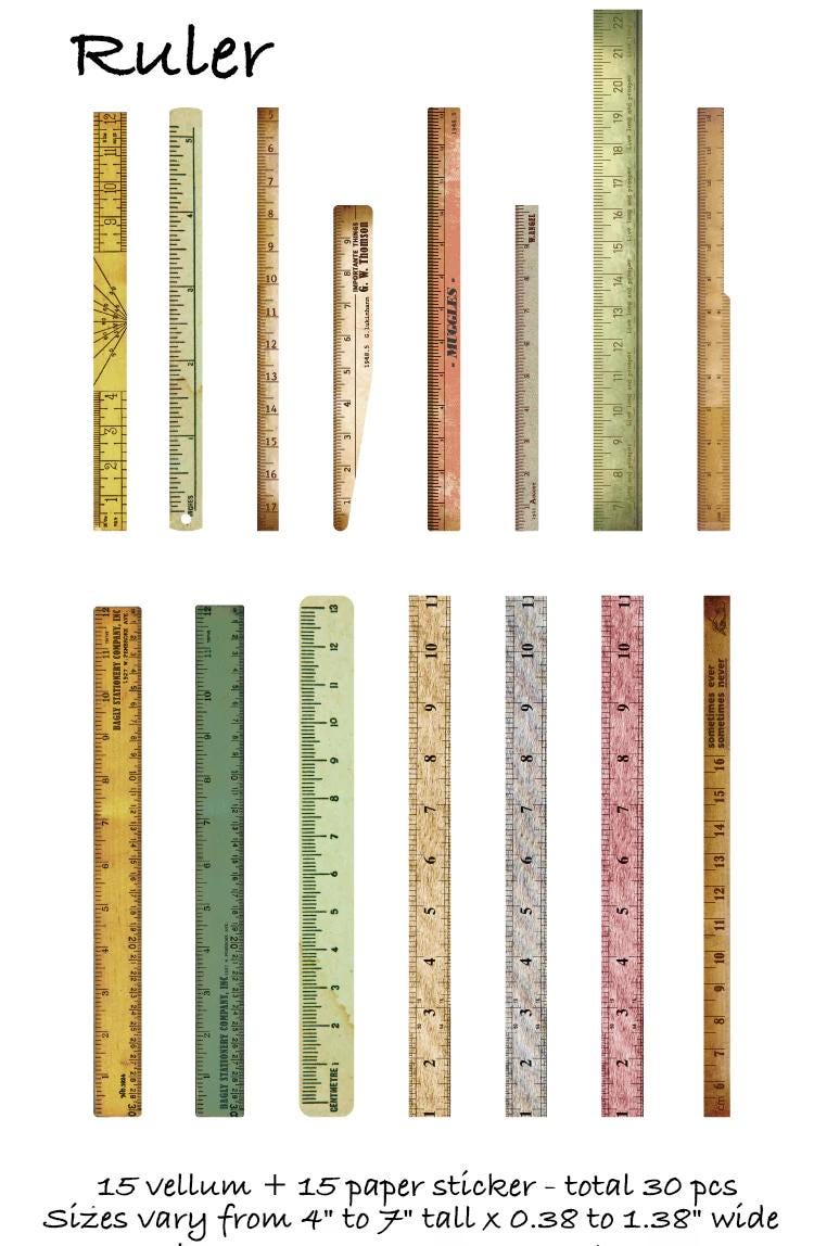 Astronomy Ruler Vellum Astronomy Moon Books Ruler Botanical Stickers: Shabby Chic ...