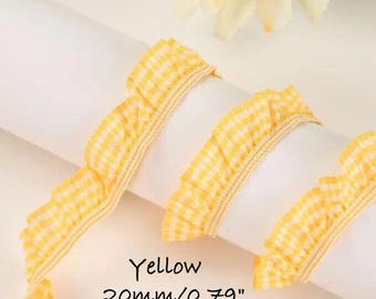 Pleated Lace Trim: Soft Elastic Top Edge Delicate Fabric for Junk Journals, Scrapbooking