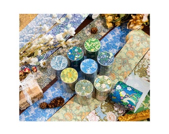 Floral Washi Tape: Vintage Botanical Scrapbooking Tape