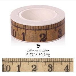 Stampington & Company - Washi Tape - Sewing Tape Measure