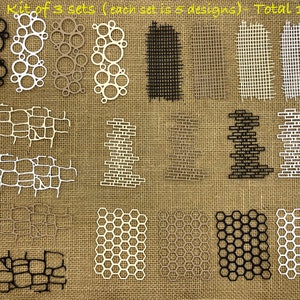 Handmade Die Cut Pieces, Abstracts Forms, Polaroid/Slide, Borders, for Junk Journal, Scrapbooking, Planers, Mixed Media