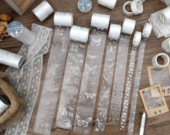 Botanical PET Tape Set: Birds Travel Flowers Crafting Tape for Journals
