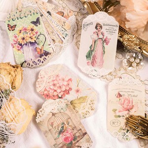 Botanical Ephemera Paper: Butterfly, Floral Scrapbook Embellishments