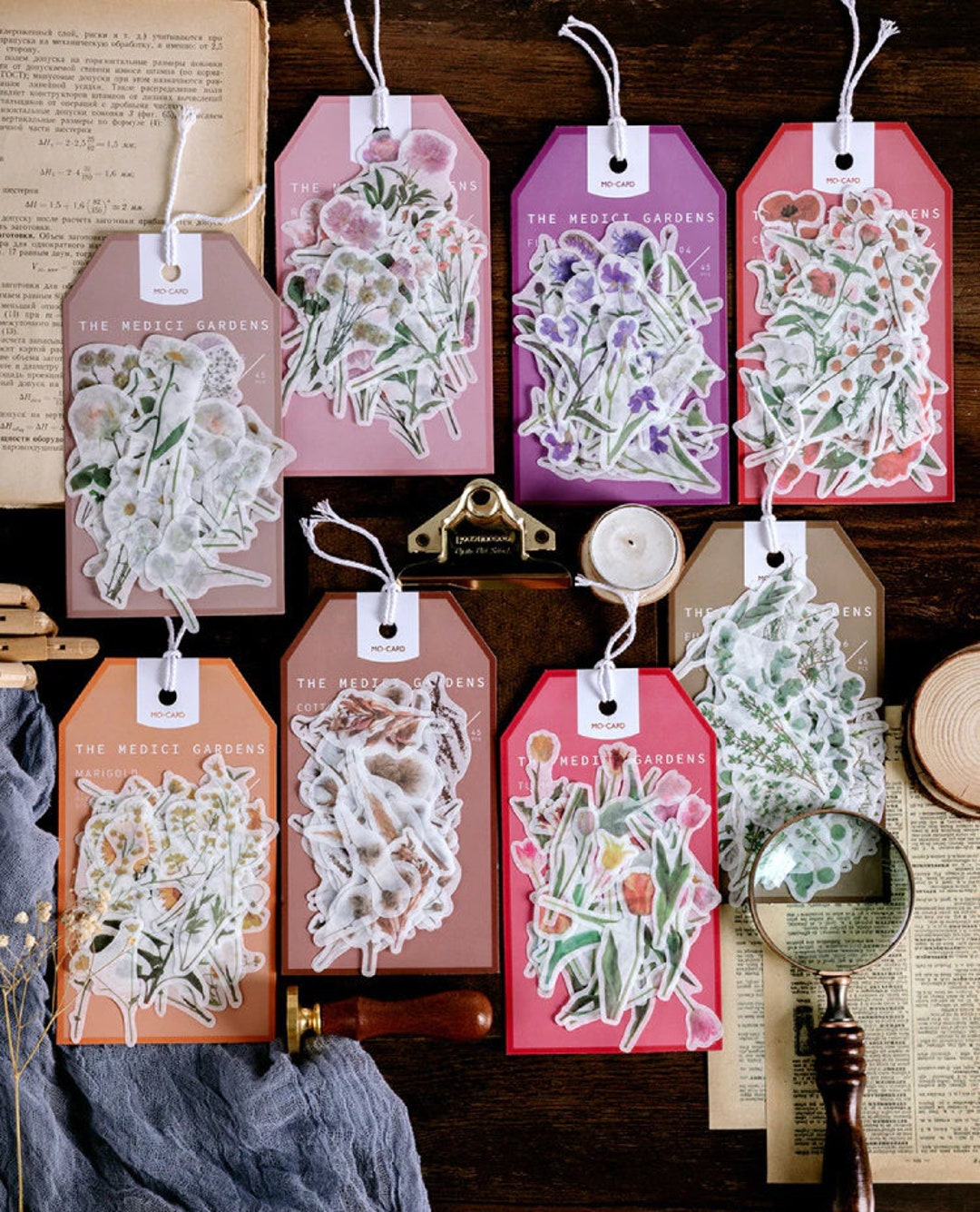 Vellum Sticker, Botanical Sticker, Garden Sticker, Folliage Sticker ...