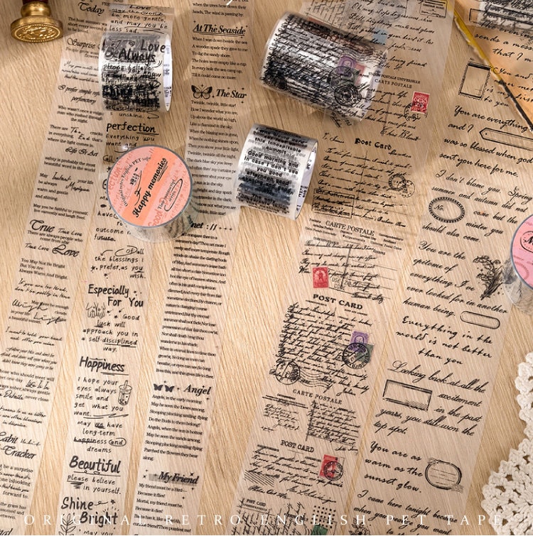 DingDing Vol10-34 That Cute Guy Washi Tape - Vintage Design Sticker Für Journaling