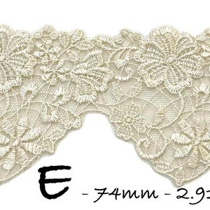 Guipure Lace Trim by the yard, Salmon, Peach, Cream, Ivory Junk Journal, Scrapbooking, Mixed Media, Sewing,
