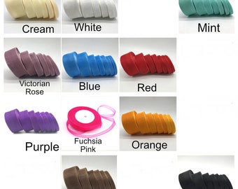 Organza ribbon, Sheer organza ribbon, 10mm ribbon, 5 yards piece, 11 colors