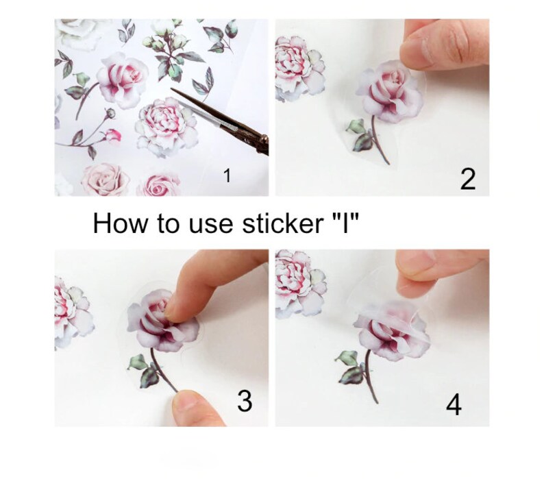 Vellum Sticker Botanical Sticker Garden Sticker Mini Plant Etsy