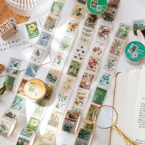 Vintage Botanical Foliage  Washi Tape, Insect Washi Tape, Places Washi Tape, Deco Washi Tape, Kids Washi Tape, Junk Journal, Scrapbook