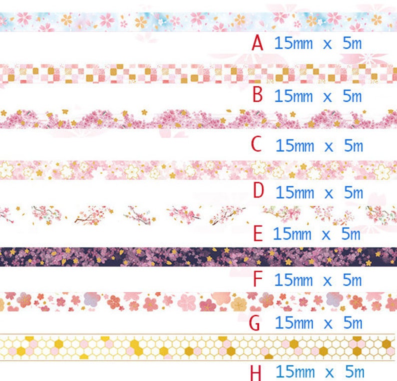 Washi Tape, Pink Golden Washi Tape, Deco Washi Tape, Scrapbook Tape, Gold accent Washi Tape, Retro Washi Tape,Floral Washi Tape, image 1