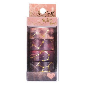 Gold Elegant Washi Set, Silver Foil Washi Tape, Oriental , Scrapbook Tape, Golden accent Washi Tape, Retro Washi Tape,Floral Washi Tape,
