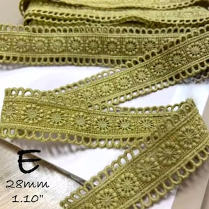 Natural & Black Jute Stripe Trim, Square net ribbon, Jute Mesh , Open weave, Embroidered Vintage Cotton Ribbon with gold accents by the yard