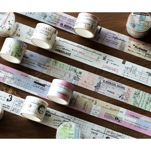 Washi Tape, Deco Washi Tape, Collage style Washi Tape, Scrapbook Tape, Retro Washi Tape, Masking Tape