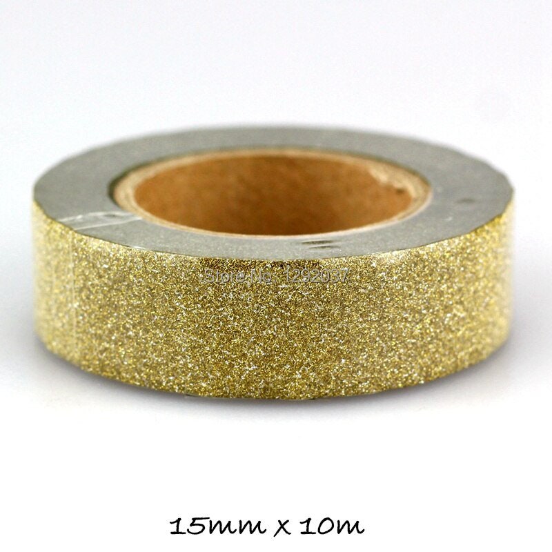 15mm x 10m Washi Tape - Foil Rose Gold Mulberry Drupe Shell