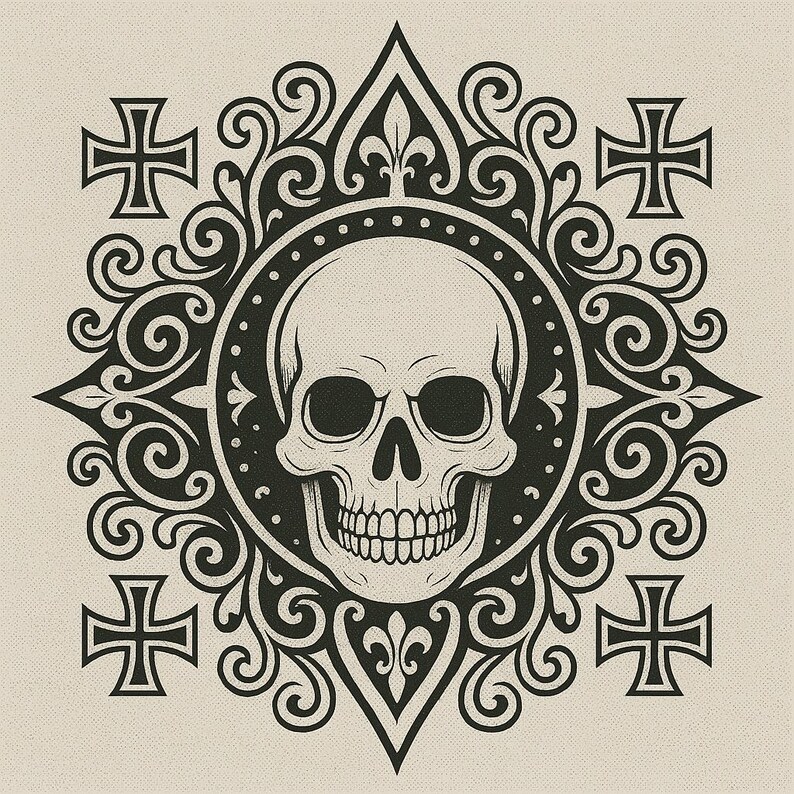 5 Skull Coloring Pages - Etsy