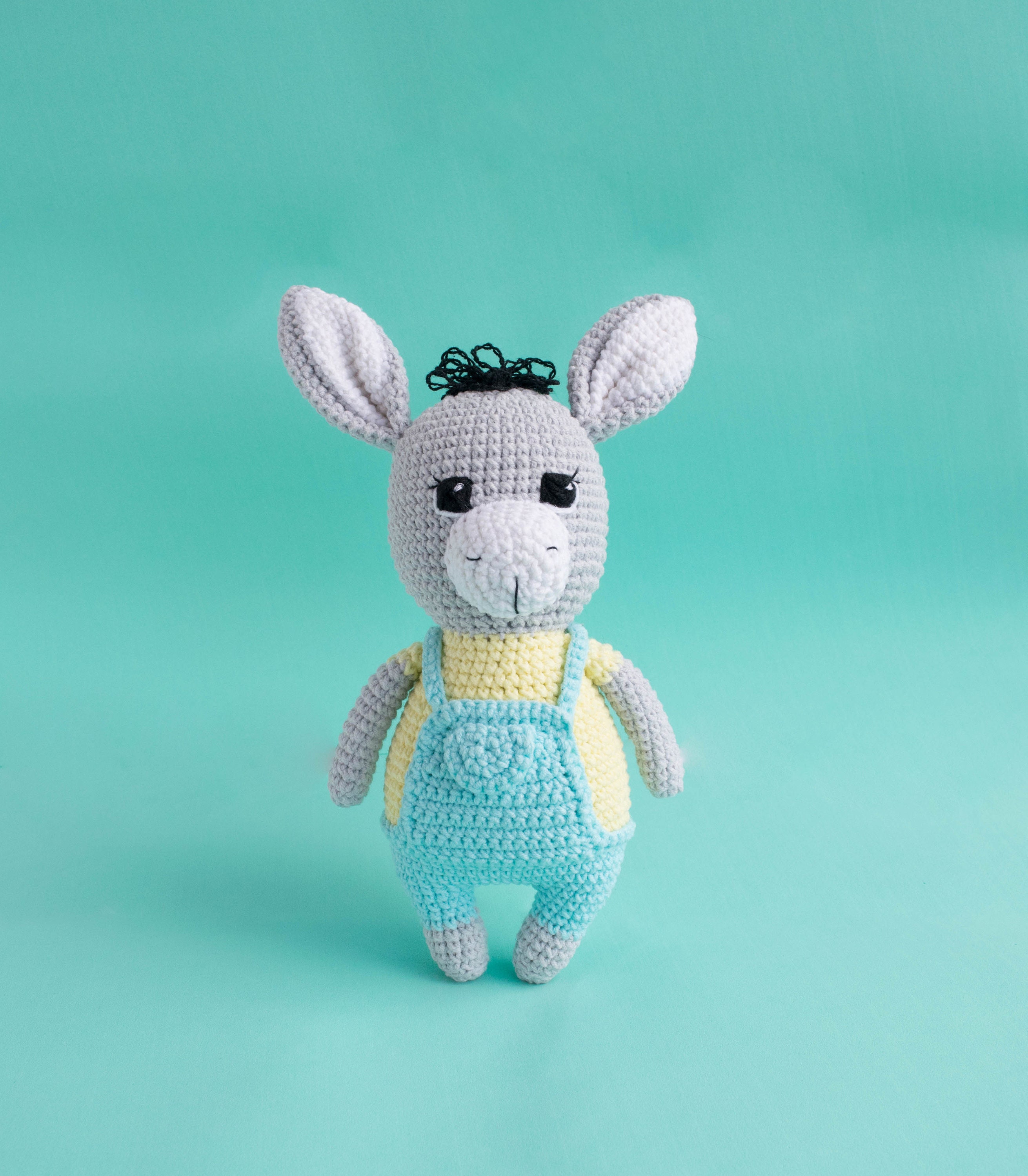 Donkey toy Knit donkey toy Donkey gift Crochet baby Donkey Etsy