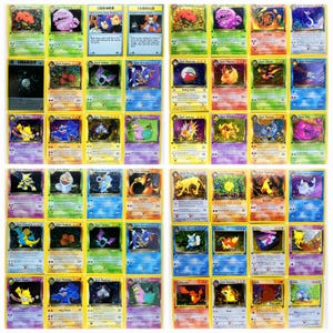 Paquete de 4 tarjetas holográficas del Equipo Rocket de Pokémon Vintage Wotc DIY