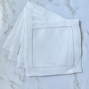 Custom Embroidered Cloth Cocktail Napkins, custom napkins, hand embroidery, cocktail napkins