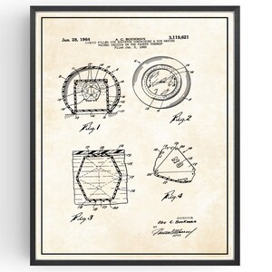 Magic 8 Ball Patent Print Blueprint Game Design Bedroom Wall Art Office Poster Christmas Gift Idea