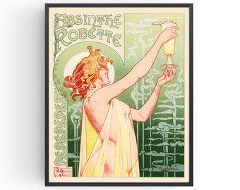 Absinthe Poster Vintage Advertising Prints, Home Ideas, Birthday Gifts