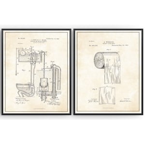 Carta igienica, brevetto, progetto, bagno, parete, ufficio, poster, idee regalo di Natale