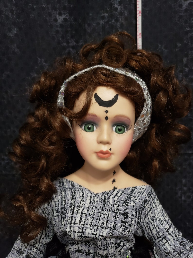 Creepy Doll Horror Doll Goth Doll Madame Gemini with Rocking Etsy