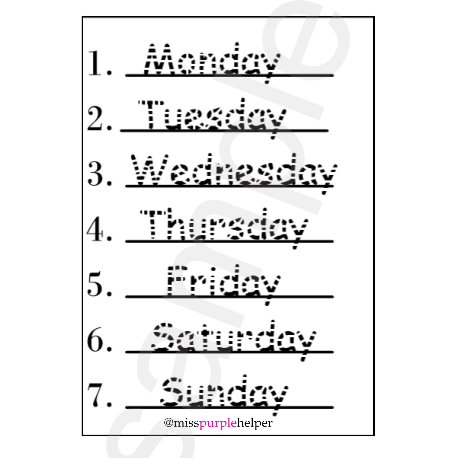 Days and Months Printable/ Teaching Days and Months - Etsy UK