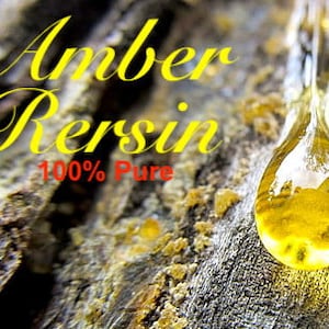 Amber Resin Essential Oil - 100% Steam Distilled from Fossilised resin