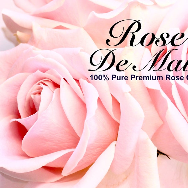 Rose De Mai - Huile de rose pure de qualité parfumée à 100 %