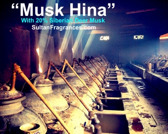 Aceite de perfume Musk Hina - Receta original 100% pura y natural