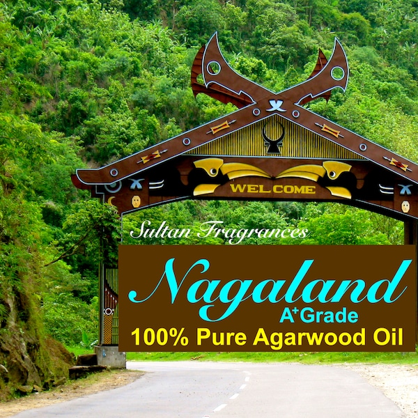 Nagaland Wild Oud - 100% Pure, A+ Grade Pure Agarwood Oil,  No Additives