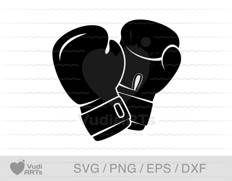 Cutting file template I love boxing svg Cricut Silhouette DXF vector