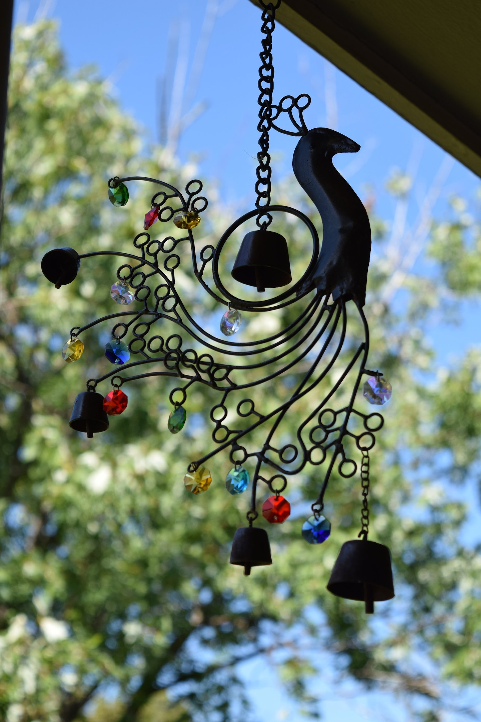 Peacock Wind Chime / Suncatcher Etsy