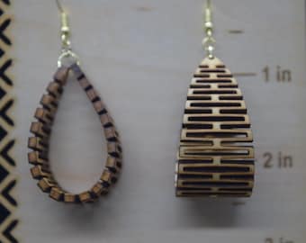 Wooden Loop Earrings
