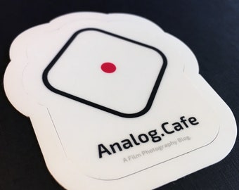 Analog.Cafe logo STICKER (2.5-inch eco-friendly, waterproof, easy-peel)