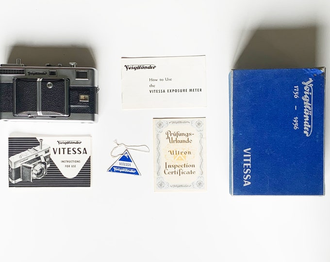 VOIGTLÄNDER Vitessa L3 vintage foldable 35mm film camera with box, paperwork [NEEDS REPAIR]