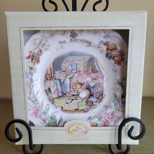 Royal Doulton Signed 1987 &quot;Brambly Hedge&quot; Birthday Plate