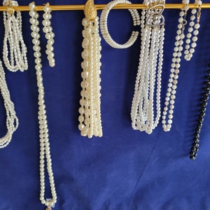 Vintage to Modern Lot of Estate Faux Pearl & Onyx Necklaces and Bracelets