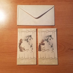 Early 20th Century Wedding Anniversary Cards