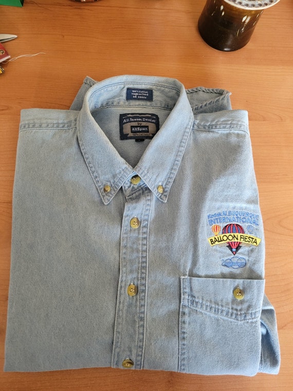 Kodak 2000 Albuquerque Balloon Fiesta Denim Shirt