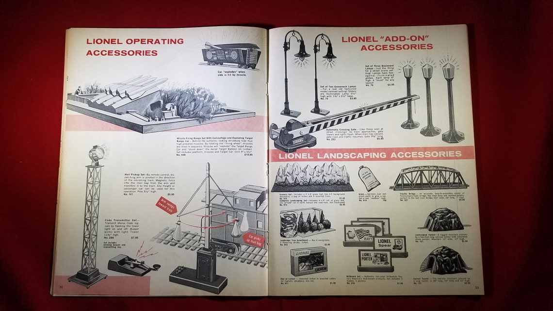 1963 Original Lionel Train Catalog Etsy