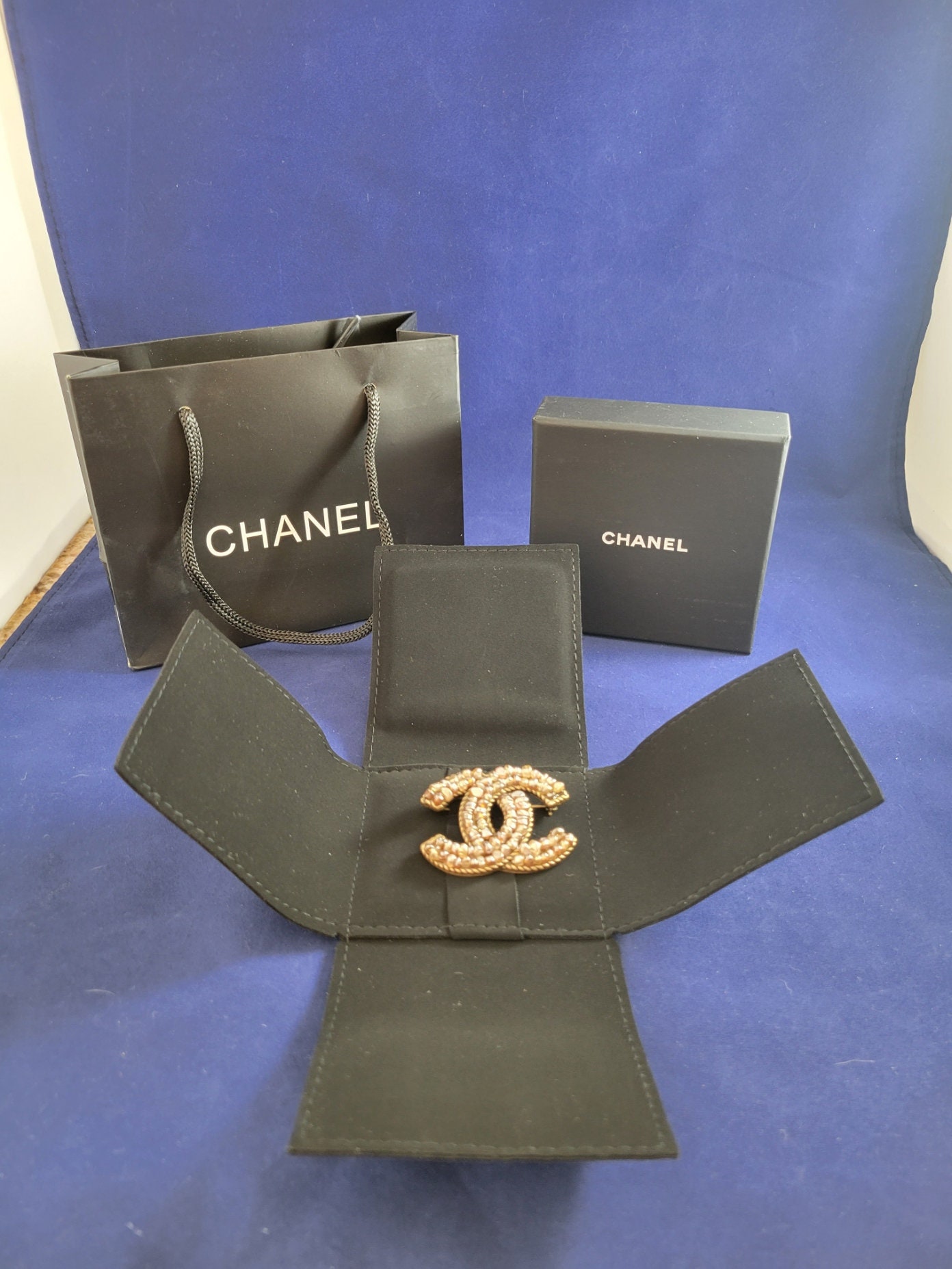 Gold Chanel Pin 