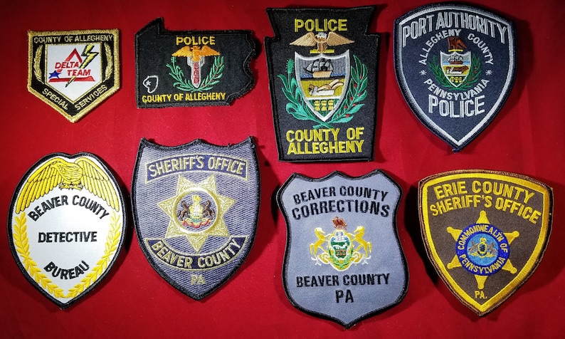 Pennsylvania County Sheriff /& Police Department Patches