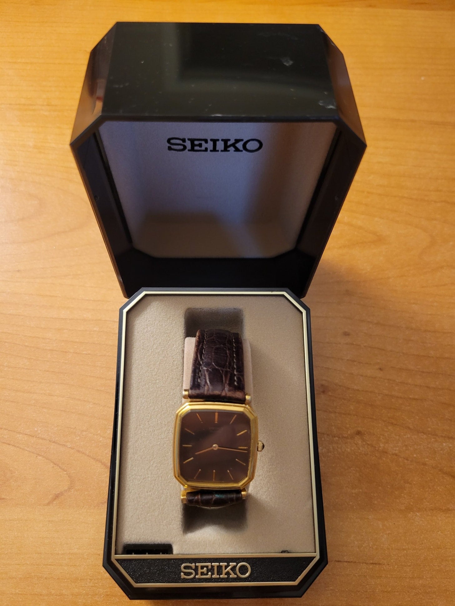 Seiko 2620-5419 Men's Dress Watch With Brown Leather Strap - Etsy Hong Kong