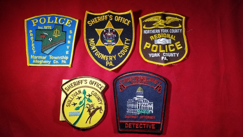 Pennsylvania County Sheriff /& Police Department Patches