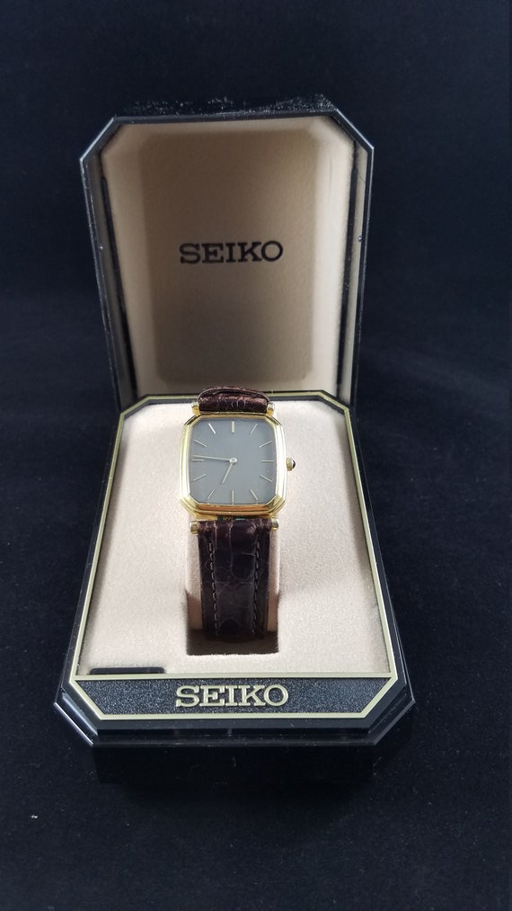 Seiko 2620-5419 Men's Dress Watch With Brown Leather Strap | Etsy